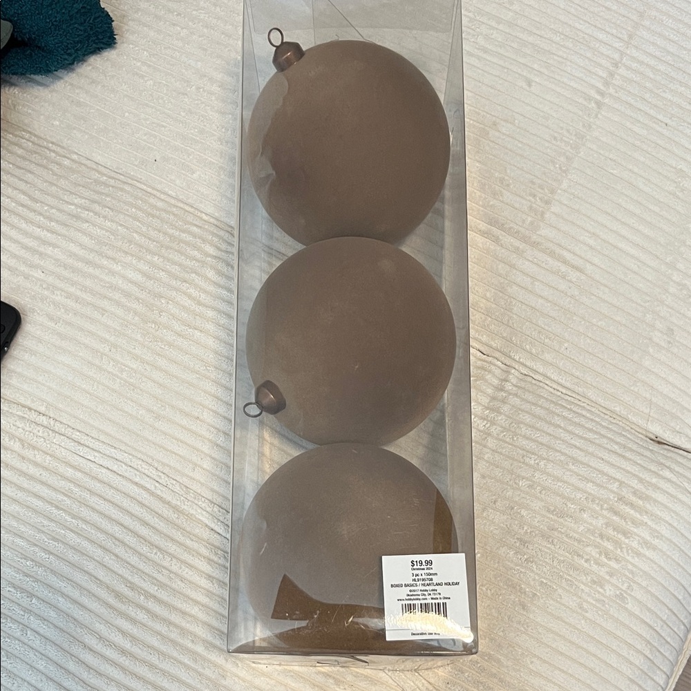 Hobby Lobby Brown Christmas Ornaments Set